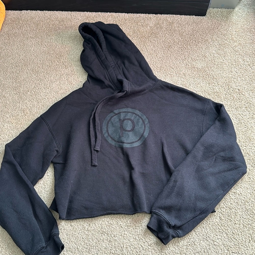 Pure barre cropped hoodie